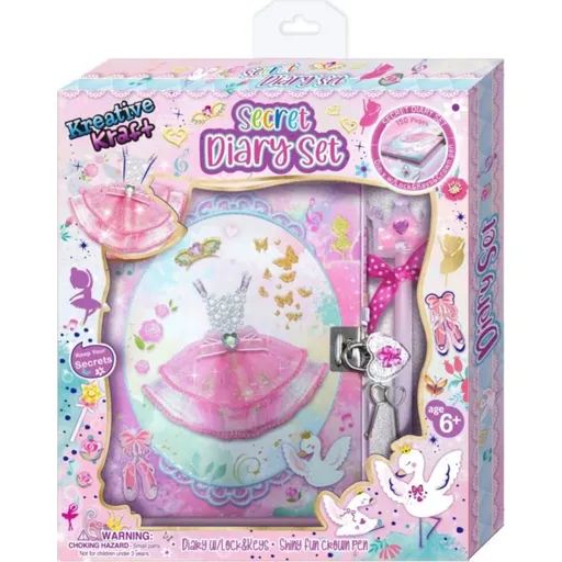 Tajný deník sada s ozdobnou tužkou