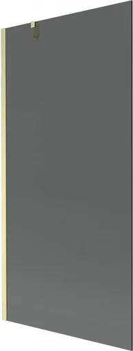 MEXEN/S Next vanová zástěna FIX 90 x 150, grafit, zlatá kartáčovaná 895-090-000-00-40-55