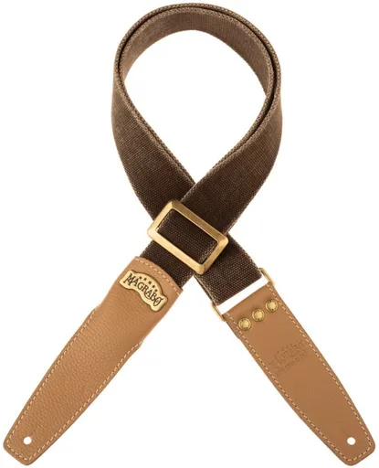 Magrabò Stripe SS Cotton Washed Brown / Cappuccino 5 cm