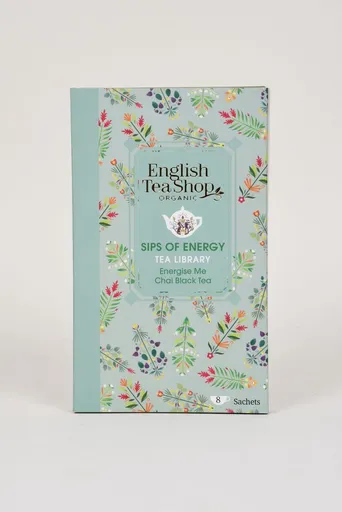 ENGLISH TEA SHOP Knížka čajů "Sips of Energy" 8 ks