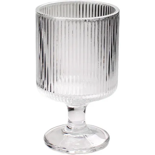 Toro Pohár skleněný na podstavci 250 ml, 6,8 x 6,8 x 11 cm