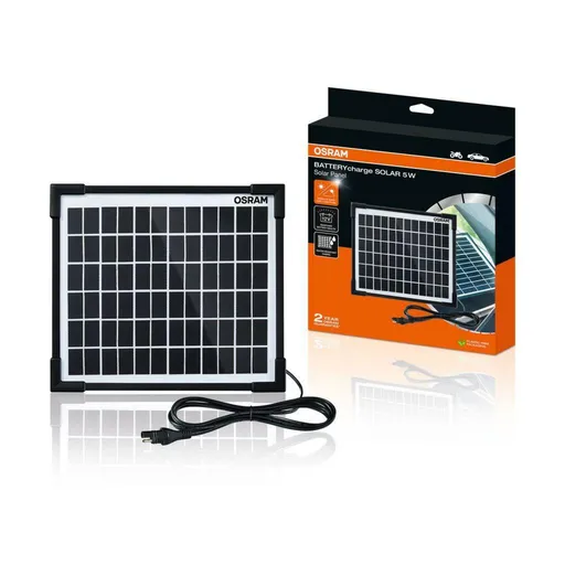 OSRAM BATTERYcharge SOLAR 5W solární udržovač autobaterií až do 0,28A (18V) 1ks OSP500