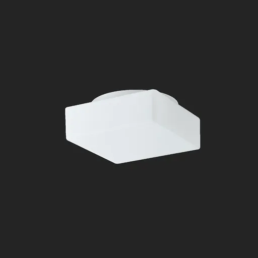 OSMONT LIN59678 LINA 2 stropní/nástěnné skleněné svítidlo bílá IP43 4000 K 15W LED nouzové kombinované 3 h