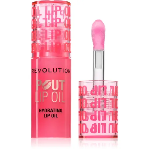 Makeup Revolution Pout Lip olej na rty s hydratačním účinkem odstín Watermelon Pink 3 ml