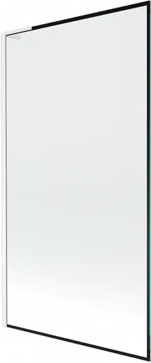 MEXEN/S Next L vanová zástěna FIX 100 x 150, černá vzor, bílá 895-100-000-03-70-20