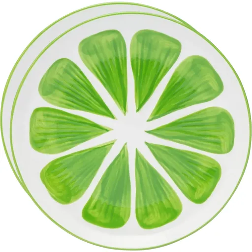 Altom Sada keramických talířů Tropicana limetka 20 cm, 2 ks