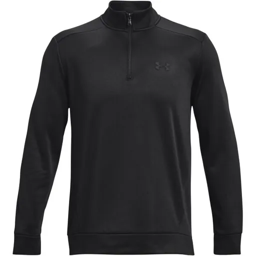 Under Armour ARMOUR FLEECE 1/4 ZIP Pánská fleecová mikina, černá, velikost L