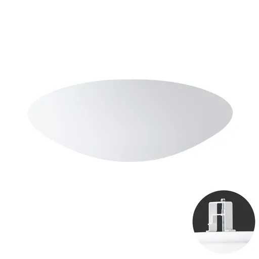 OSMONT AUR59375 AURA V9 stropní/nástěnné skleněné polovestavné svítidlo bílá IP44 3000 K 52W LED DALI