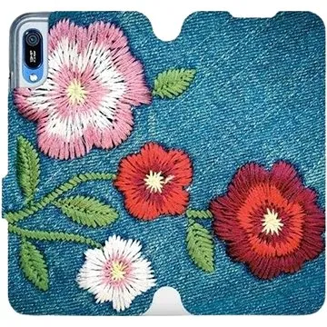 Flipové pouzdro na mobil Huawei Y6 2019 - MD05P Džínové květy (5903226884957)