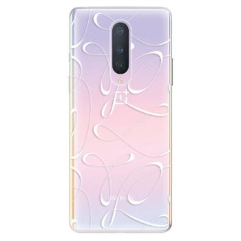 Odolné silikonové pouzdro iSaprio - Fancy - white - OnePlus 8