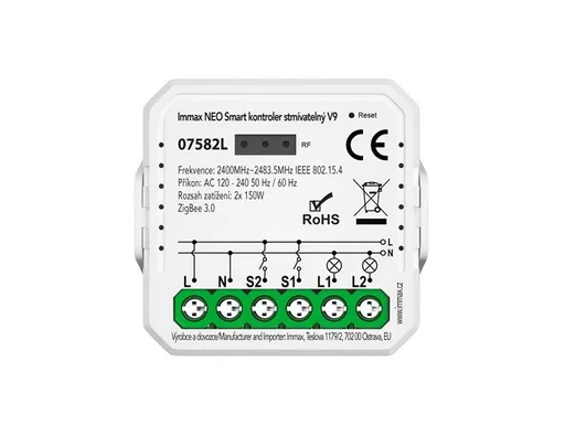 Smart spínač IMMAX NEO 07582L ZigBee Tuya
