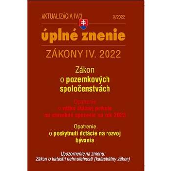 Aktualizácia IV/3 2022 – bývanie, stavebný zákon (9772730035072)