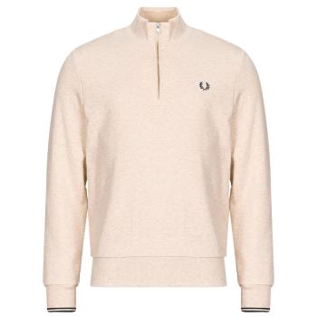 Fred Perry  HALF ZIP  Mikiny Béžová