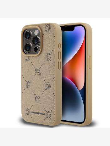 Karl Lagerfeld iPhone 15 Pro Telefontok Bézs
