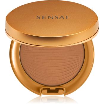 Sensai Silky Bronze Natural Veil Compact kompaktní pudrový make-up pro rozjasnění a vyhlazení pleti odstín SC04 Dark 8,5 g