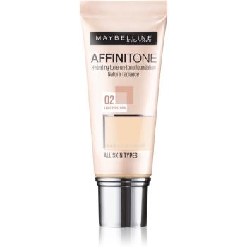 Maybelline Affinitone hydratační make-up odstín 02 Light Porcelain 30 ml