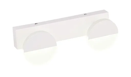 Nástěnná lampa do koupelny bílá dvojitá LED 3W 4000K Sing