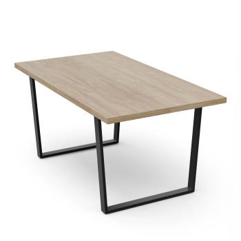 Blumfeldt Bearsdon jídelní set, stolová deska a kovové nohy stolu, industriální styl, stabilní, moderní
