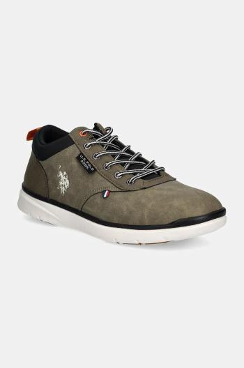 Sneakers boty U.S. Polo Assn. YGOR zelená barva, YGOR009M/DYT1