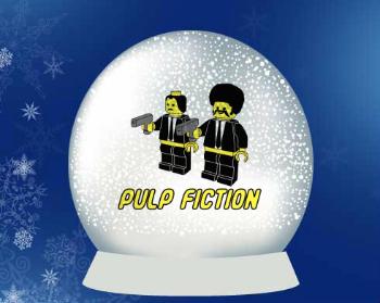 Sněhové těžítko Pulp Fiction Lego