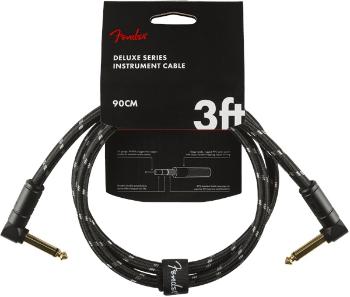 Fender Deluxe Series 3' Instrument Cable Black Tweed