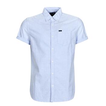 Superdry  VINTAGE OXFORD S/S SHIRT  Košele s krátkym rukávom Modrá