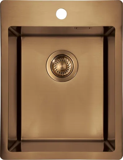 DEANTE Olfato Precious hnědý ocelový dřez, 1-bowl ZPO_C10E