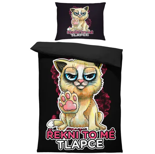 Povlečení Řekni to mé tlapce (Rozměr : 1x150/200 + 1x60/50)