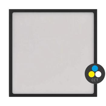 EMOS Černý přisazený LED panel s tenkým rámečkem hranatý 300 x 300mm 28,5W CCT Premium ZM6353