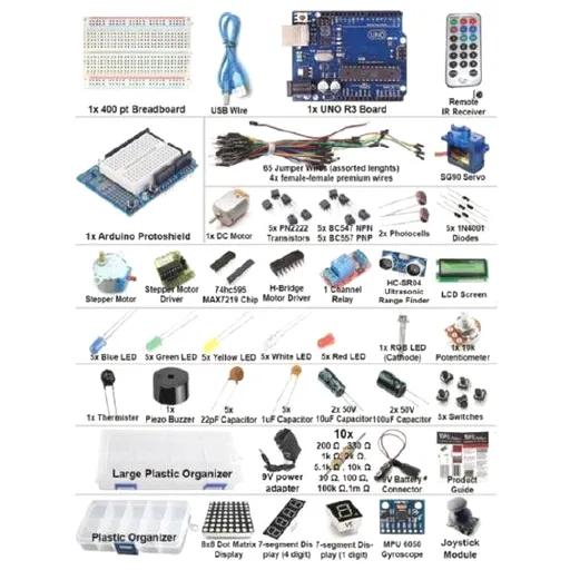 Arduino Ultimate KIT UNO R3 - rozbaleno - prasklý kufr