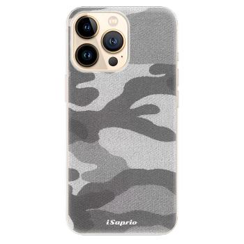 Odolné silikonové pouzdro iSaprio - Gray Camuflage 02 - iPhone 13 Pro