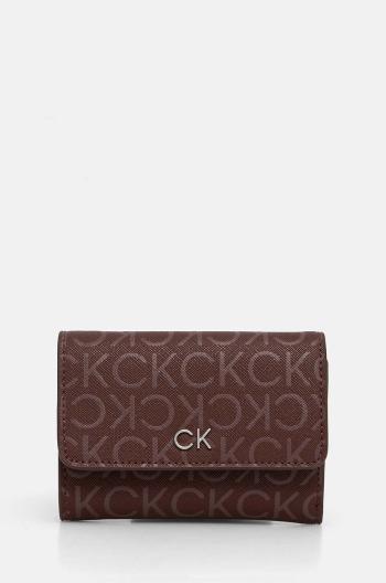 Peněženka Calvin Klein hnědá barva, K60K612684