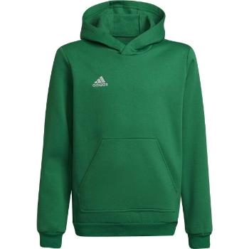 adidas ENTRADA 22 SWEAT HOODIE Juniorská fotbalová mikina, zelená, velikost