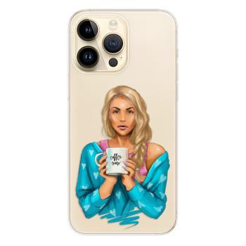 Odolné silikonové pouzdro iSaprio - Coffe Now - Blond - iPhone 14 Pro Max