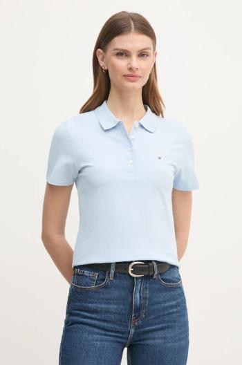 Polo tričko Tommy Hilfiger modrá barva, WW0WW43930