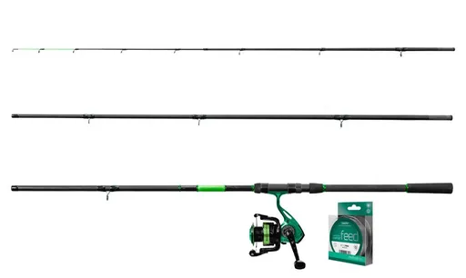 Delphin prut wasabi feeder 3 m 100 g + naviják zdarma + vlasec