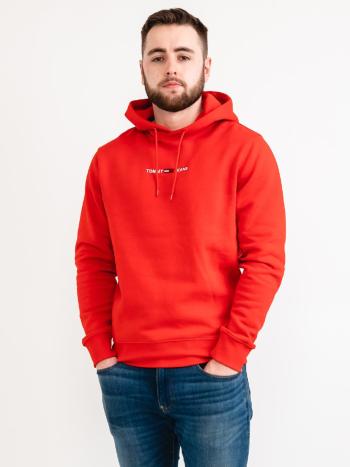 Tommy Jeans pánská červená mikina - XXL (XNL)