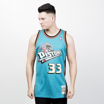 Mitchell & Ness Detroit Pistons #33 Grant Hill teal / black  Swingman Jersey  - M