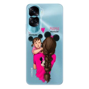 Odolné silikonové pouzdro iSaprio - Mama Mouse Brunette and Girl - Honor 90 Lite 5G