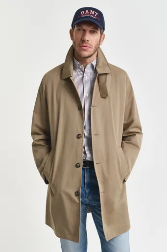 KABÁT GANT COTTON CAR COAT LIGHT TAUPE