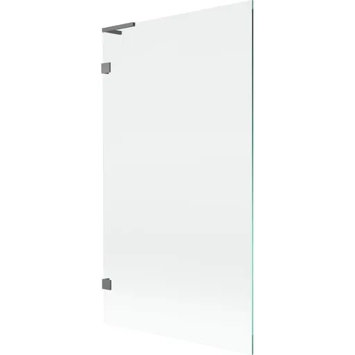 MEXEN/S Lunar L vanová zástěna FIX 100 x 150, transparent, grafit metal 897L-100-000-95-00