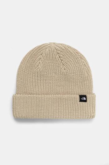 Čepice The North Face TNF Fisherman Beanie béžová barva, NF0A55JG3X41