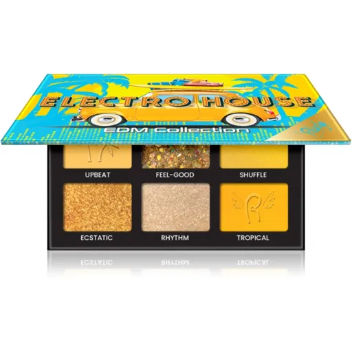 Rude Cosmetics EDM Collection paletka očních stínů odstín Electro House 6 g