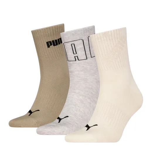 Puma unisex mesh logo short crew sock 3p 39/42