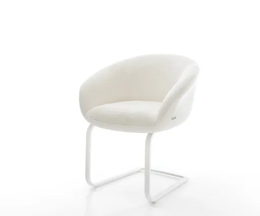 Jídelní židle Vinka-Flex s područkami bouclé měkký béžový