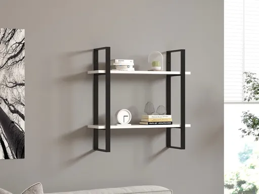 Nástěnná police Buba - White