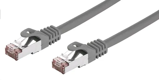 Kabel C-TECH CB-PP6F-1 patchcord Cat6, FTP, šedý, 1m