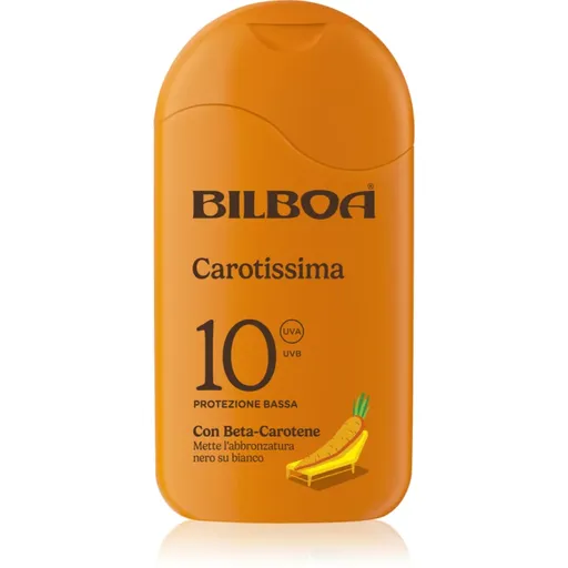 Bilboa Carotissima Crema opalovací mléko s betakarotenem SPF 10 200 ml