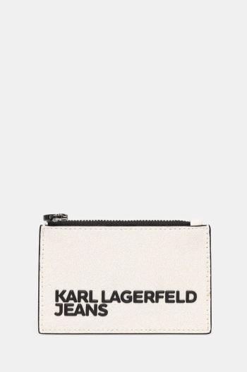 Pouzdro na karty Karl Lagerfeld Jeans bílá barva, 246J3056