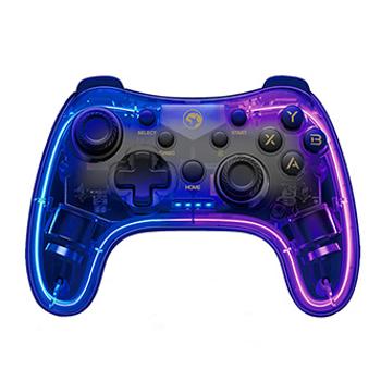 Gamepad Marvo GHOST 40, bezdrátový, 17tl., všesměrový, průhledný